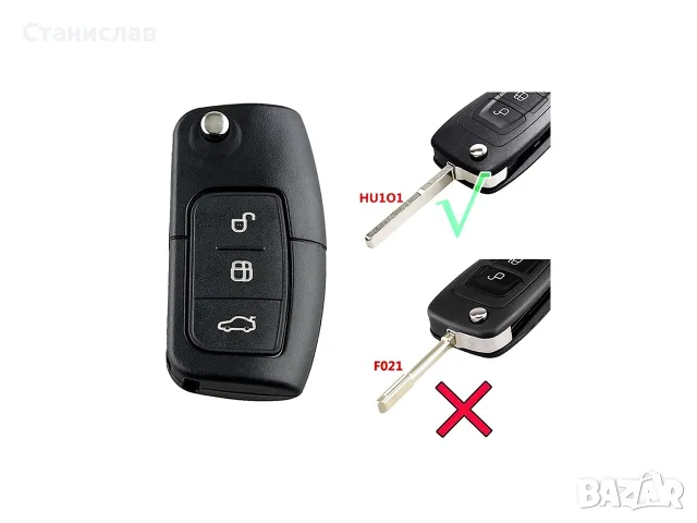 Корпус за автомобилен ключ за Ford, снимка 4 - Аксесоари и консумативи - 56398102
