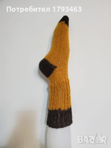 Ръчно плетени дамски чорапи от вълна, размер 38, снимка 1