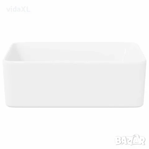vidaXL Мивка, 40x30x13 см, керамична, бяла, снимка 5 - Мивки - 56146124