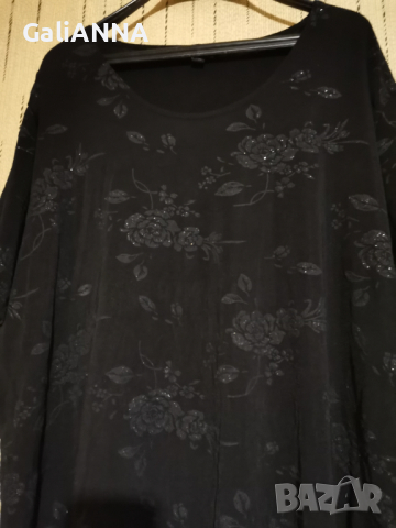 СТРАХОТНА ТУНИКА СЪС СРЕБРИСТО РАЗМЕР 3-4XL, снимка 5 - Туники - 36578436