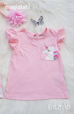 Тениска и туника Carter's 12-18 месеца, снимка 3 - Бебешки блузки - 33720976
