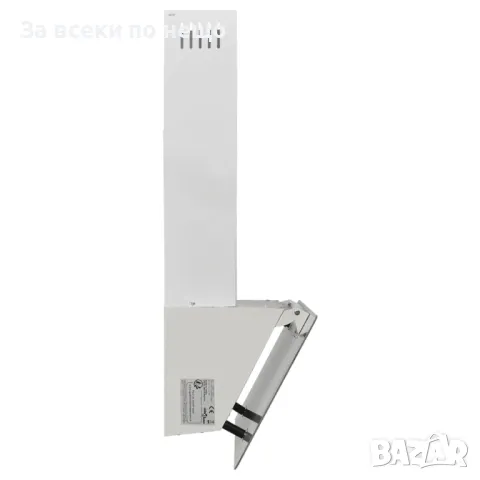 Стенен абсорбатор, 60 см, стомана и закалено стъкло, бял, снимка 4 - Абсорбатори - 48121971