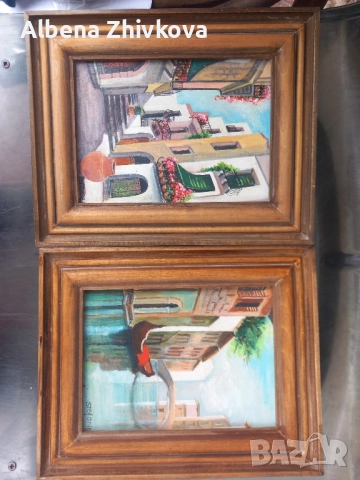 два броя композиция масло на платно, снимка 10 - Картини - 52017511