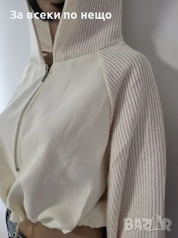 Дамски къс пуловер - Налични различни цветове Код D1255, снимка 4 - Блузи с дълъг ръкав и пуловери - 47812948