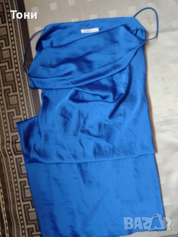 Fabrizia дълга синя рокля 
