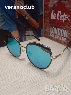 Дамски сини огледални слънчеви очила 2024, снимка 3 - Слънчеви и диоптрични очила - 44160103