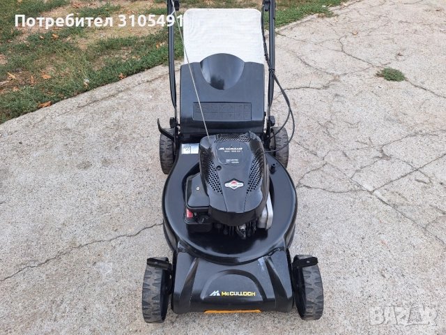 Косачка Husqvarna McCulloch Briggs 5 к.с. самоходна мулчираща с кош, снимка 3 - Градинска техника - 51646690