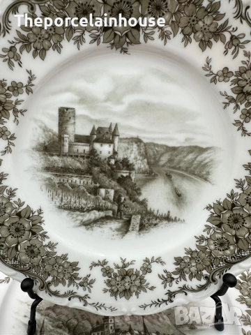 Seltmann Weiden Rheingau Барок- сервиз за хранене и кафе за 6 човека като НОВ, снимка 10 - Сервизи - 52555148