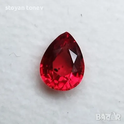 Рубин с VVS чистота в изискано червено - 0.82кт! Сертификат! , снимка 6 - Колиета, медальони, синджири - 47273128