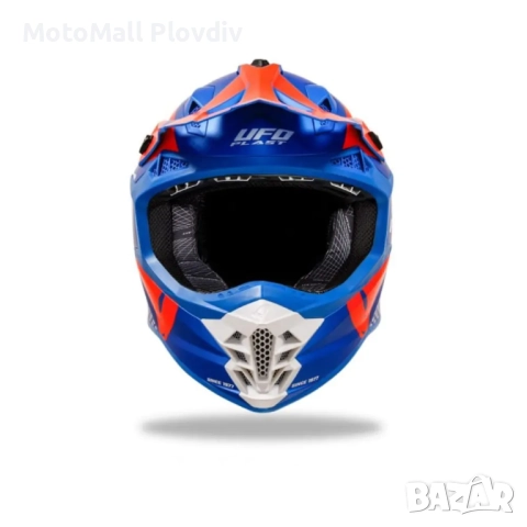 UFO Каска Intrepid Blue/Orange , снимка 4 - Аксесоари и консумативи - 51758634