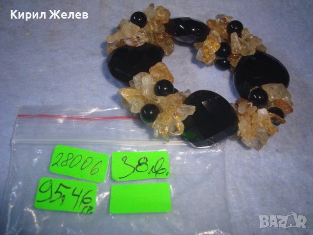 ПРЕКРАСНА СКЪПОЦЕННА ФЕШЪН АРТ ГРИВНА от ЕСТЕСТВЕНИ ПОЛУСКЪПОЦЕННИ ФАСЕТИРАНИ КАМЪНИ 28006, снимка 3 - Гривни - 37065334