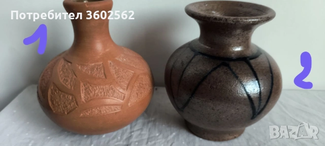 Комплект немски студийни керамични вази-ръчна изработка