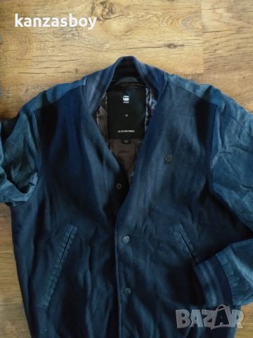 g-star rackam wool sports bomber - страхотно вълнено яке КАТО НОВО, снимка 5 - Якета - 42797568
