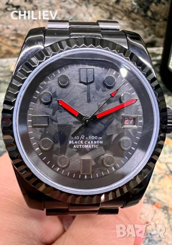 Seiko Lava Black mod автоматичен, снимка 3 - Мъжки - 53997385