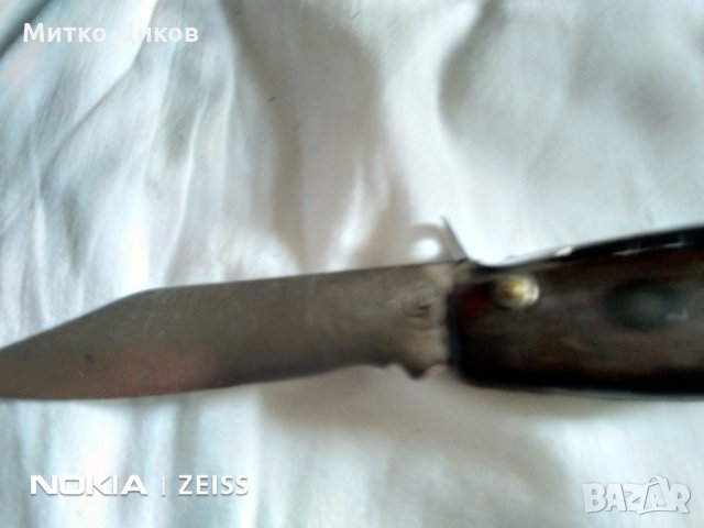 Старо ножче чикия от соца 240х100 ръчна изработка с маркировка, снимка 1 - Ножове - 31519872