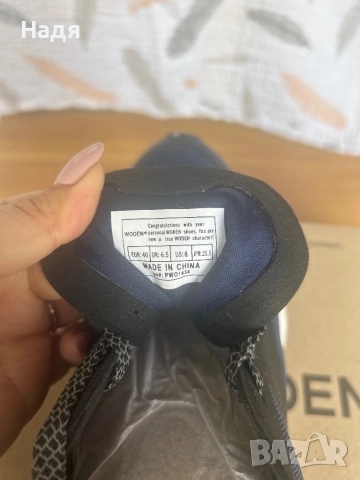 WODEN маратонки 40 размер , стелка 25.5, синьо и черно, снимка 3 - Маратонки - 52477920