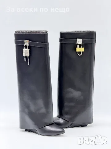 Givenchy Дамски Черни Ботуши Естествена Кожа Код SK2221, снимка 6 - Дамски ботуши - 56240984