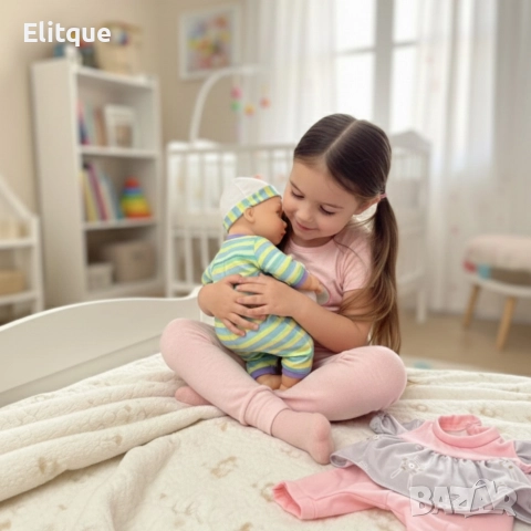 Бебе кукла Baby Doll с 10 звука и аксесоари - идеалният подарък, снимка 2 - Кукли - 52853409