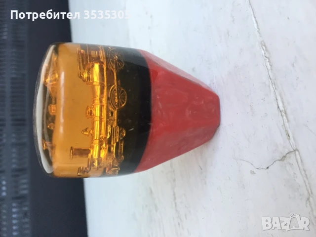 Ретро Vintage соц. топка за скоростен лост със влак, снимка 2 - Колекции - 51379120