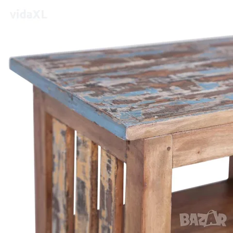 vidaXL Нощно шкафче, 41x30x50 см, махагоново дърво масив, снимка 7 - Скринове - 56146545