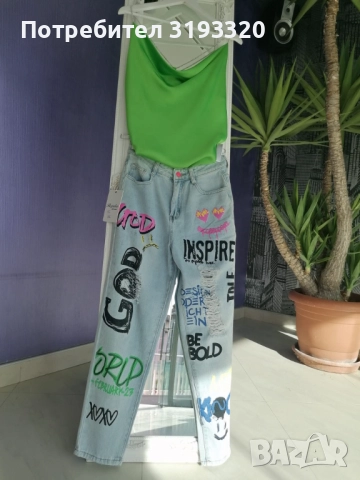 Дънки-висока талия, снимка 4 - Дънки - 52675105