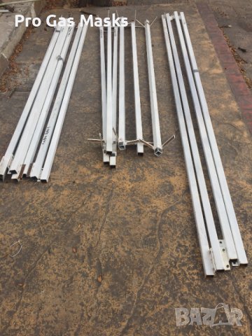 Метална Конструкция 500/330/230 с 5 Тенти Тента от всяка страна Бяло и Червено лесна за сглобяване, снимка 8 - Друго търговско оборудване - 42486202