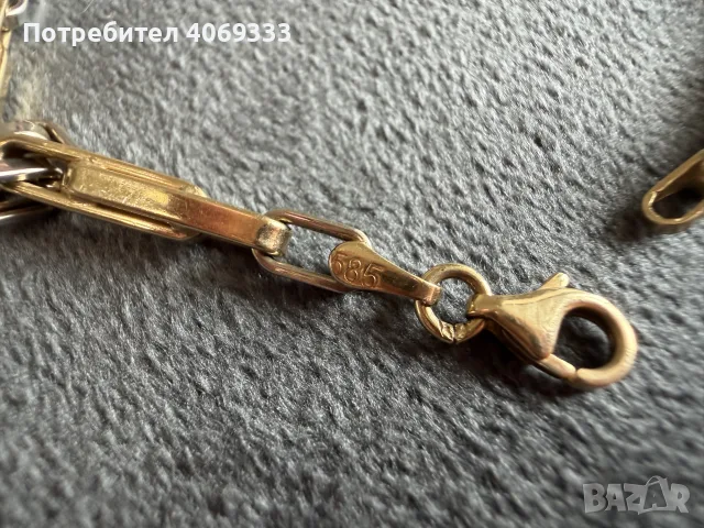 Златна гривна 14к 4.63гр 21см, снимка 4 - Гривни - 56487972