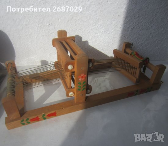 детски стан, стар дървен, дървено станче за тъкане - 6, снимка 3 - Други ценни предмети - 31489862