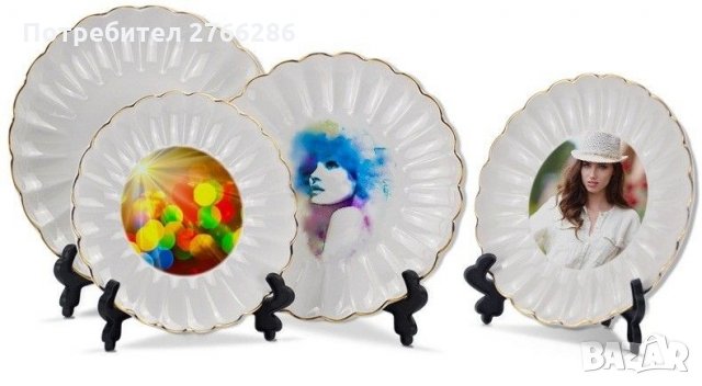 Чинии с индивидуален печат - надпис,картинка,снимка, снимка 9 - Чинии - 32131093