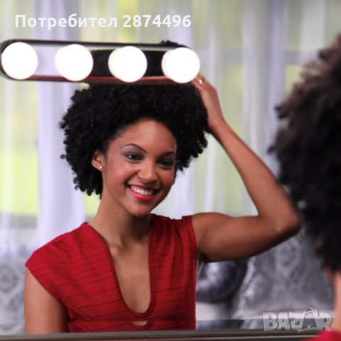 2228 Led Лампи за огледало Studio glow, Четири Крушки, с Батерии, снимка 3 - Други - 34995336