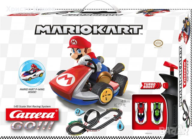 Аутобан Състезателна писта Carrera Go Mario Kart Супер Марио с лупинг, снимка 5 - Коли, камиони, мотори, писти - 39573755