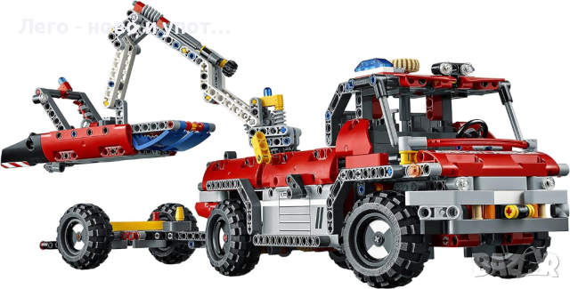 Употребявано LEGO® Technic Пожарен камион 42068, снимка 5 - Конструктори - 42675670