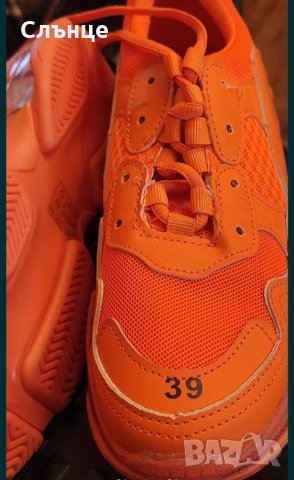 Маратонки оранжеви, снимка 3 - Маратонки - 42252253