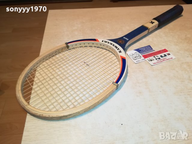 KAWASAKI-MADE BY K.KАWASAKI RACKET-SWISS 0512211257, снимка 6 - Колекции - 35034980