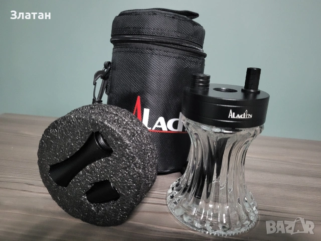 Aladin Shisha 2GO Black Наргиле с чантичка, снимка 3 - Наргилета - 53246796