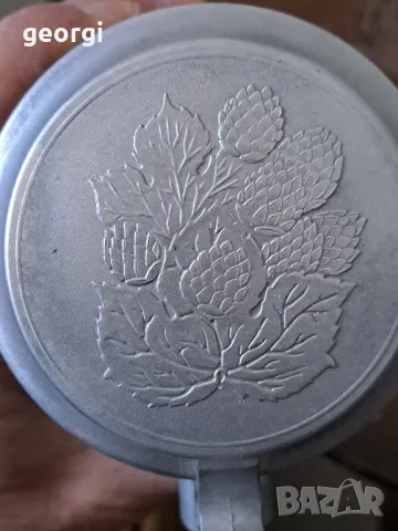 колекционерска немска халба с калаен похлупак    19/2, снимка 6 - Колекции - 49096489