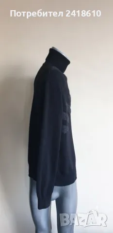 Emporio Armani EA7 Wool Knit POLO Mens Size 50 / L  ОРИГИНАЛ! Мъжки Вълнен Поло Пуловер!, снимка 4 - Пуловери - 49067379