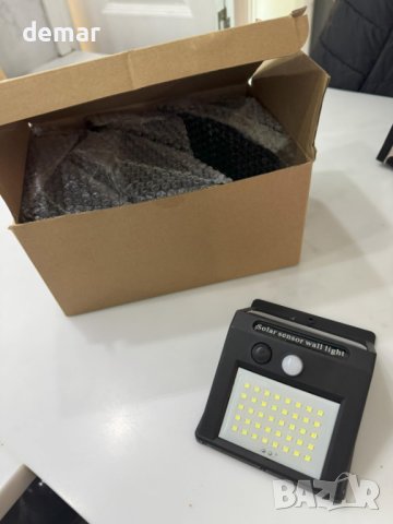 Соларни охранителни светлини, Сензор за движение, IP 65, 40LED, 6 броя, снимка 7 - Соларни лампи - 42835845