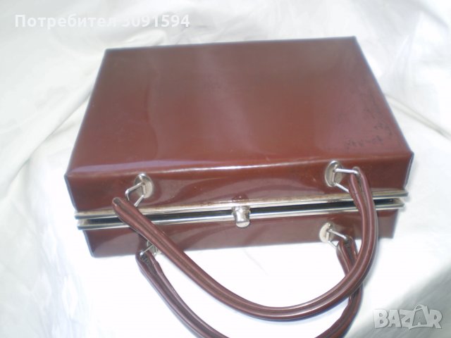 СТАРА ДАМСКА КАФЯВА ЧАНТА 1950-1960 Г, снимка 7 - Колекции - 33712346