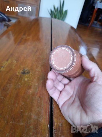 Стара кожена чаша, снимка 5 - Други ценни предмети - 38760622