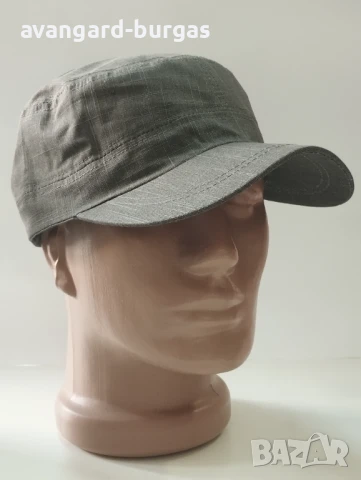 Мъжка лятна шапка с козирка, лен 240, снимка 2 - Шапки - 50840627