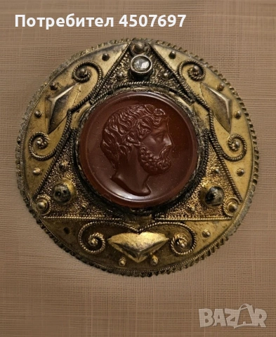 Спебърна брошка от 19 ти век.