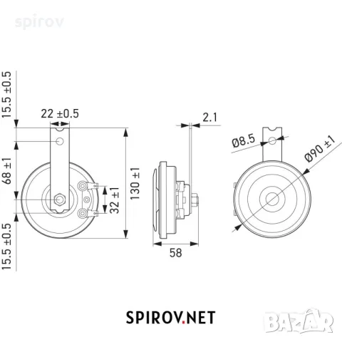 Комплект клаксони Hella Hi-Low tone 350/415Hz 111dB 12V, снимка 10 - Части - 55744918
