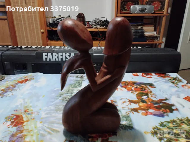 Дървена статуетка, снимка 7 - Колекции - 48920872
