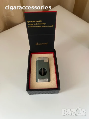 Луксозна запалка с резачка за пури Guevara – 3 цвята, снимка 12 - Запалки - 50644652