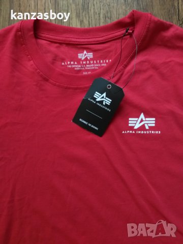 alpha industries 188505/328 speed red - страхотна мъжка тениска НОВА, снимка 2 - Тениски - 40251408