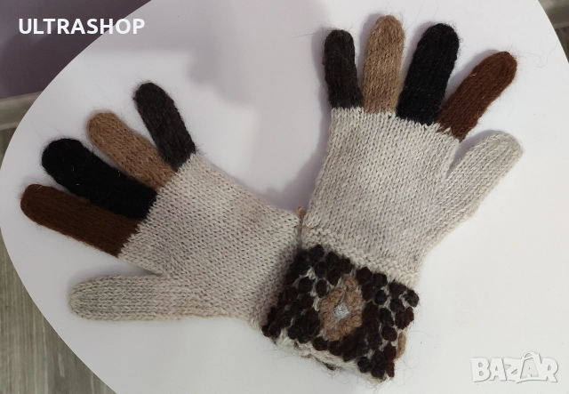 Уникални Дамски вълнени ръкавици , снимка 7 - Ръкавици - 52818511
