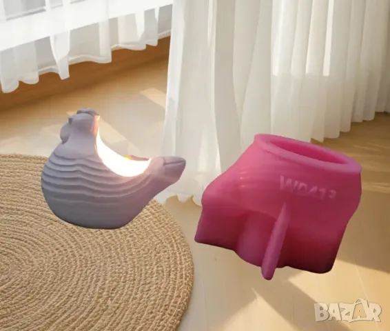 Молд кашпа кокошка , снимка 4 - Форми - 49694650