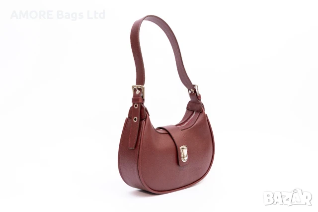 Ежедневна дамска чанта AMORE Chiara - Burgundy, снимка 2 - Чанти - 50656717