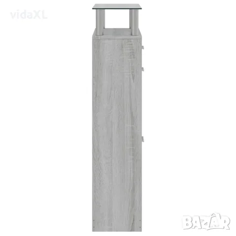 vidaXL Шкаф за обувки, сив сонома, 63x24x104 см, инженерно дърво, снимка 5 - Шкафове - 56147096